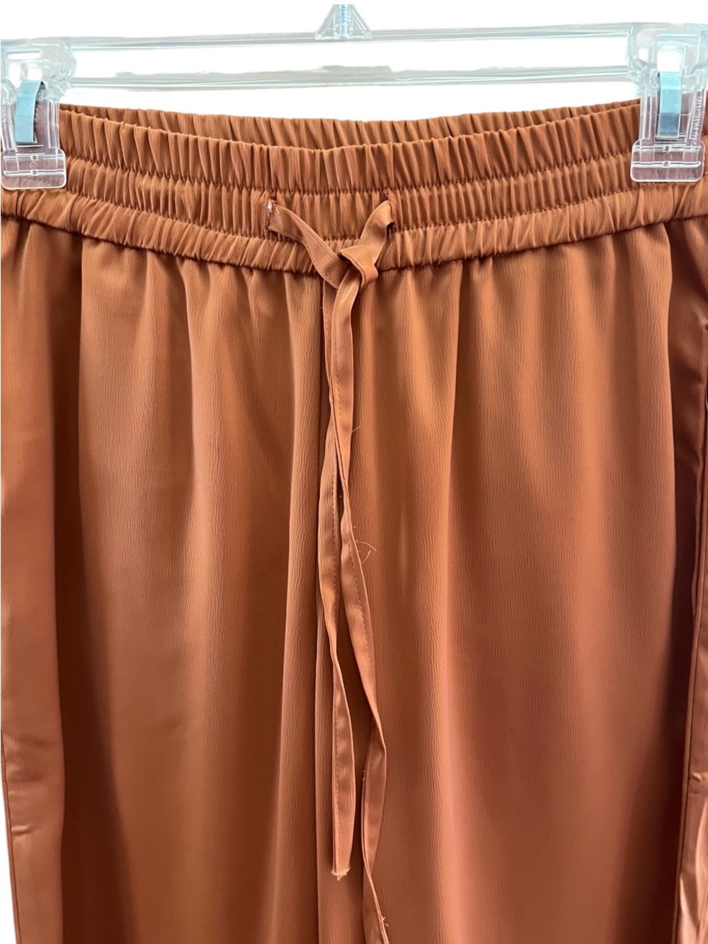 Elie Tahari Satin Silk Wide Leg Copper Satin
Drawstring Pants XS - Picture 6 of 11